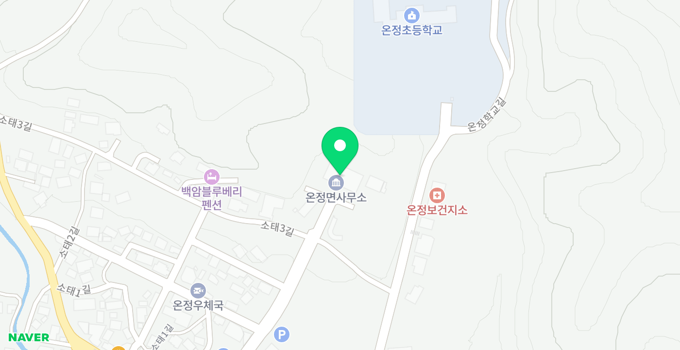 온정면사무소 위치 지도