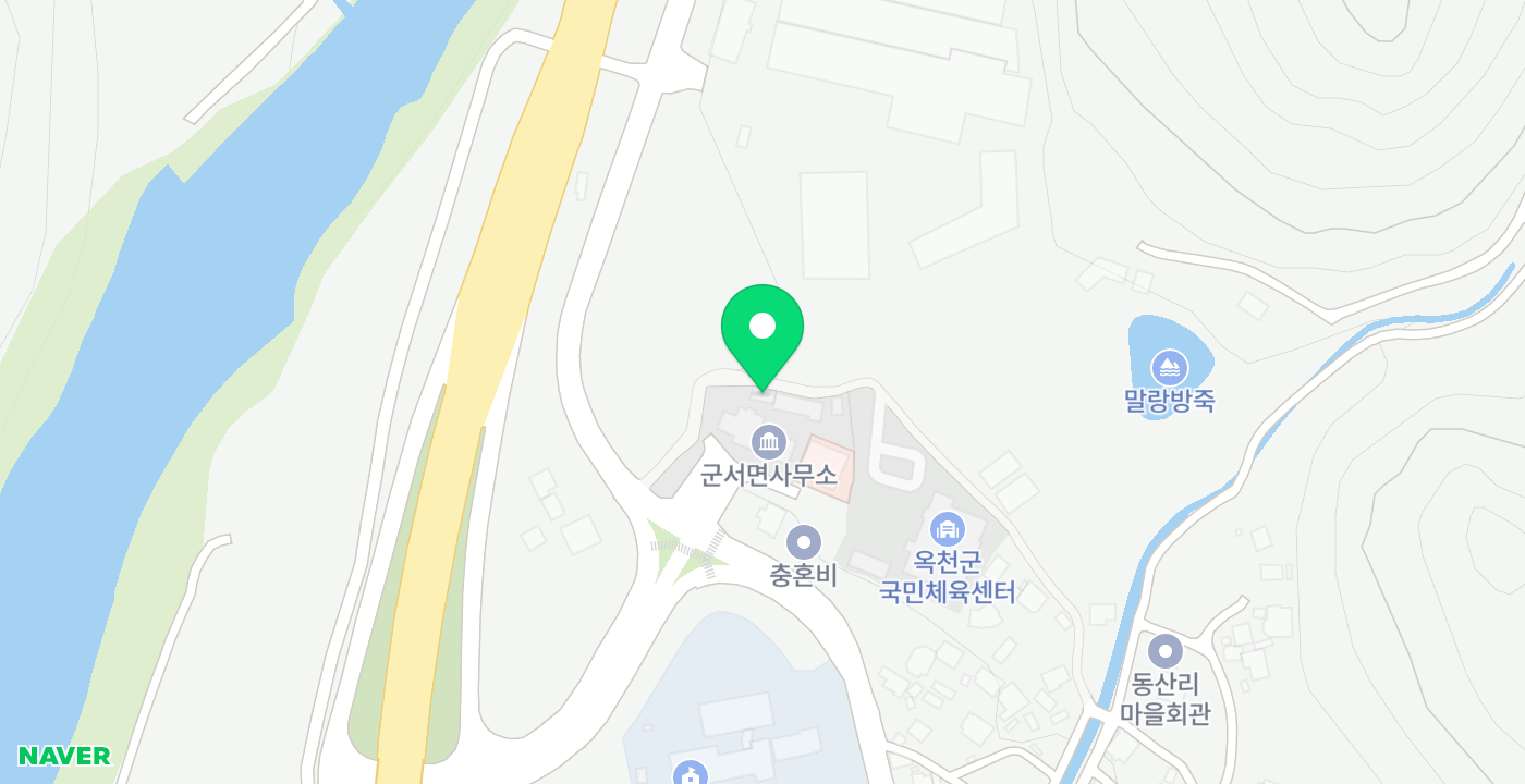 군서면 행정복지센터 위치 지도