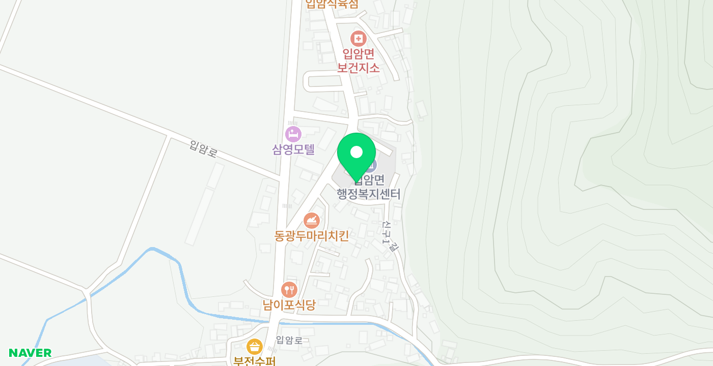 입암면행정복지센터 위치 지도