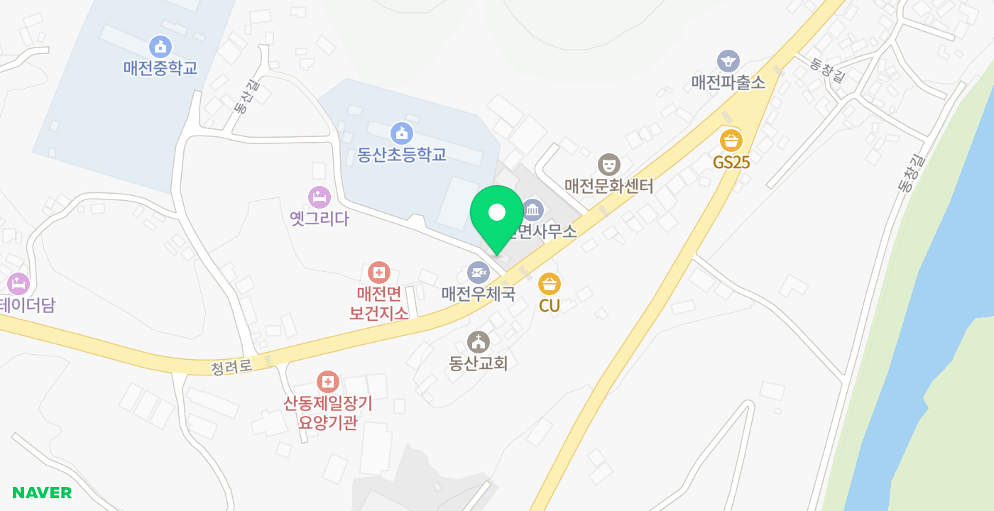 매전면사무소 KIOSK 위치 지도