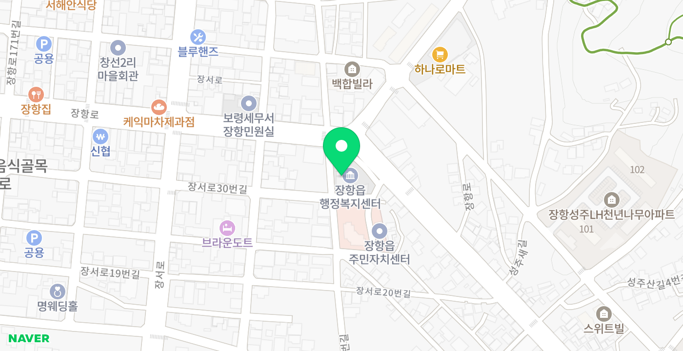 장항읍사무소 위치 지도