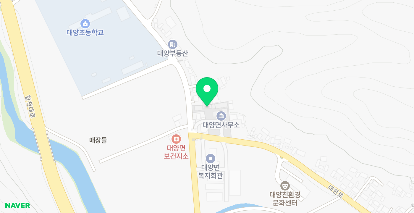 대양면사무소 위치 지도