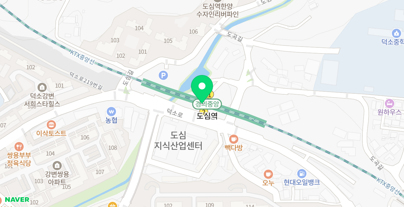 도심역 위치 지도