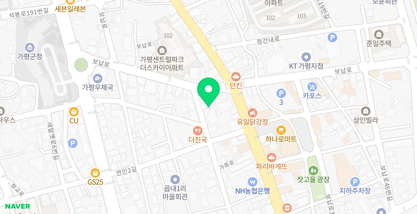 가평군농협 위치 지도