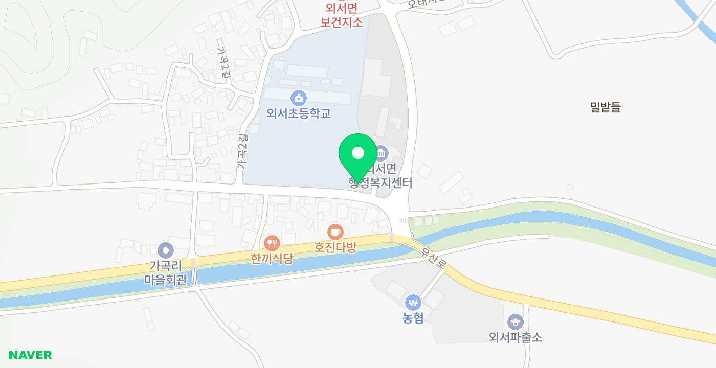 외서면 행정복지센터 위치 지도