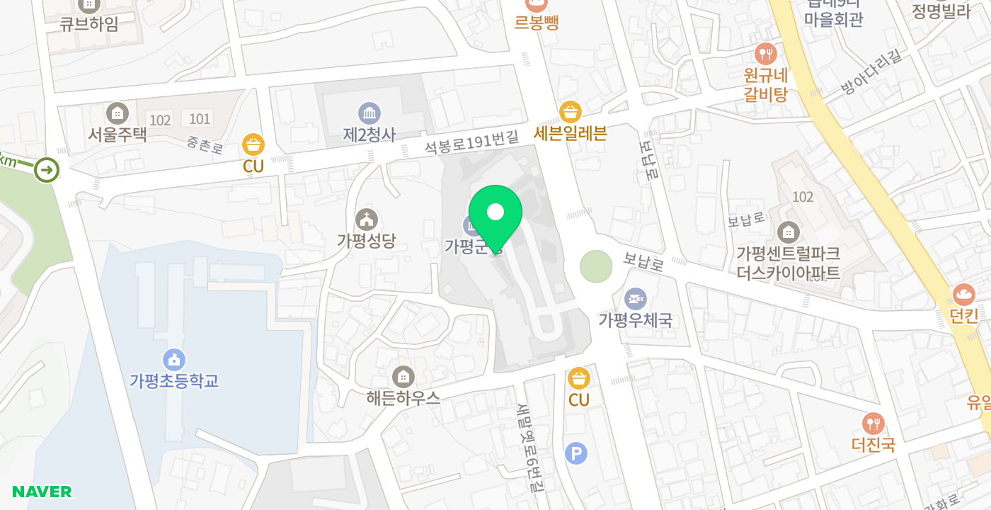 가평군청 위치 지도