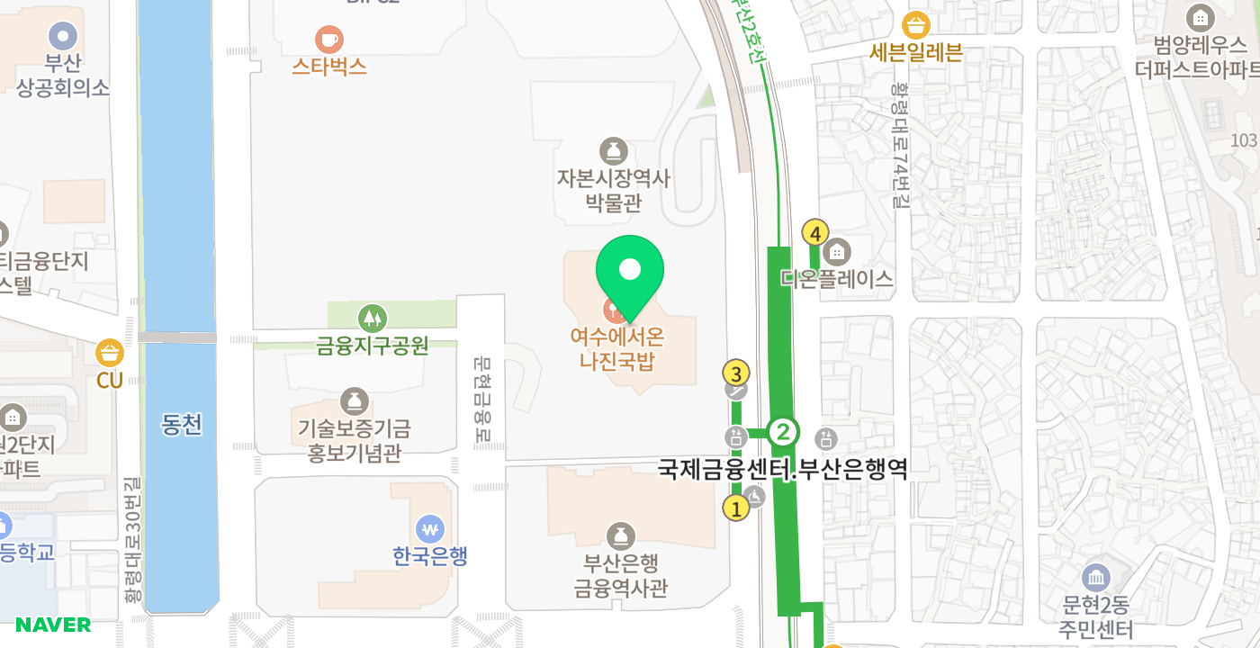 BIFC상가몰 위치 지도