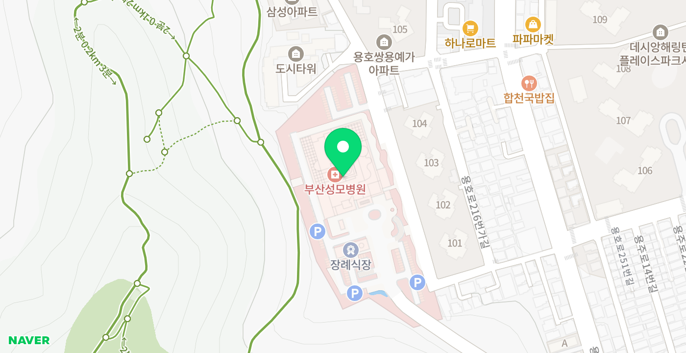 부산성모병원 위치 지도