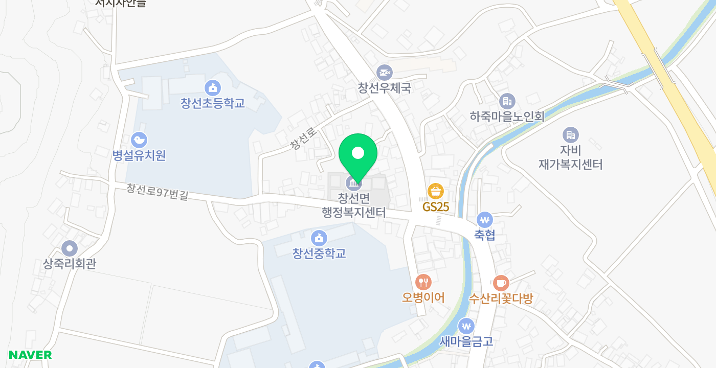 창선면행정복지센터 위치 지도