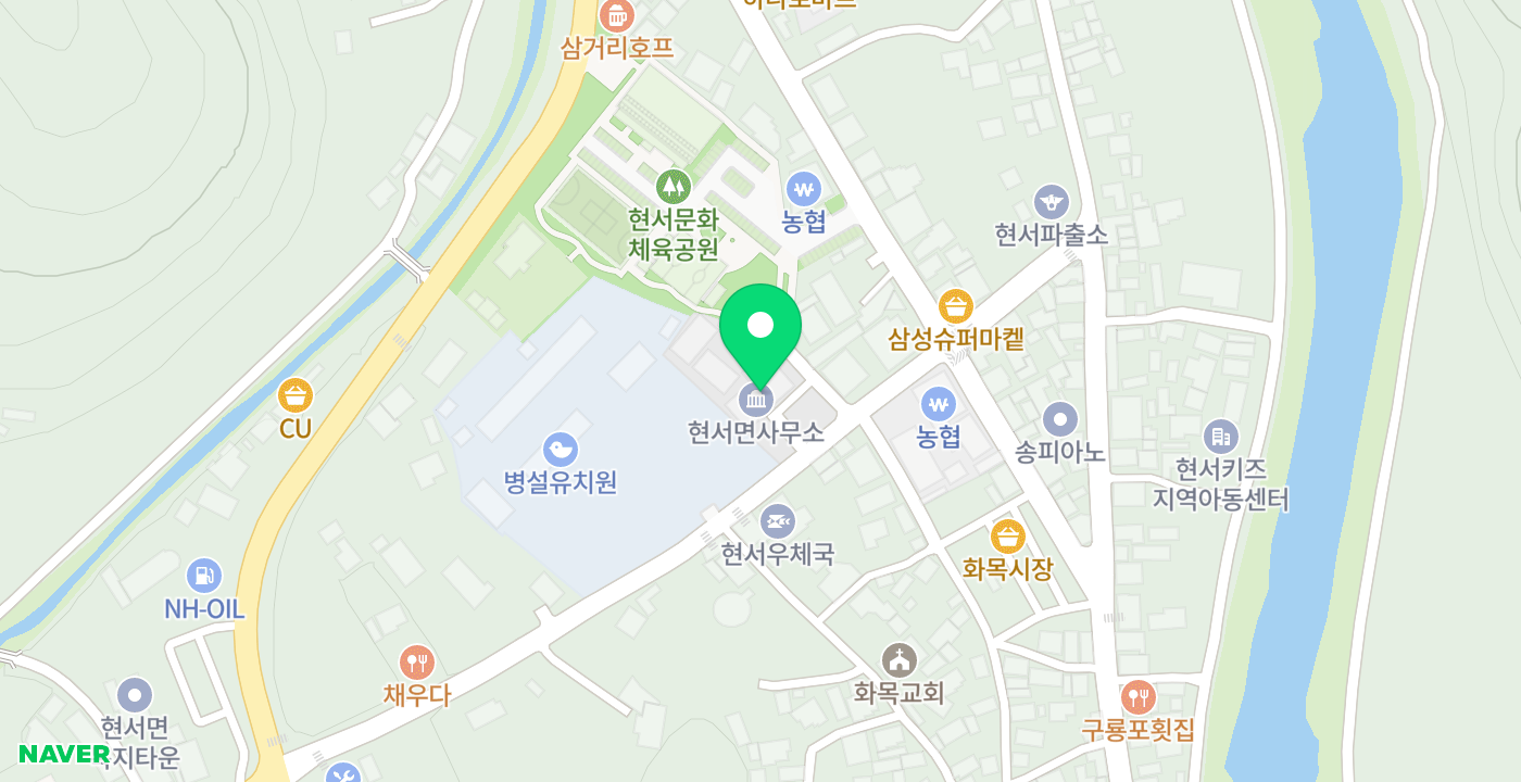 현서면_무인 위치 지도