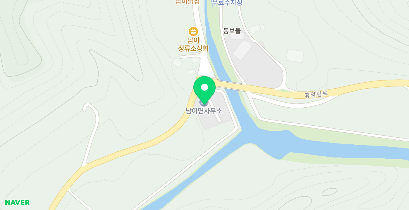 남이면사무소 위치 지도
