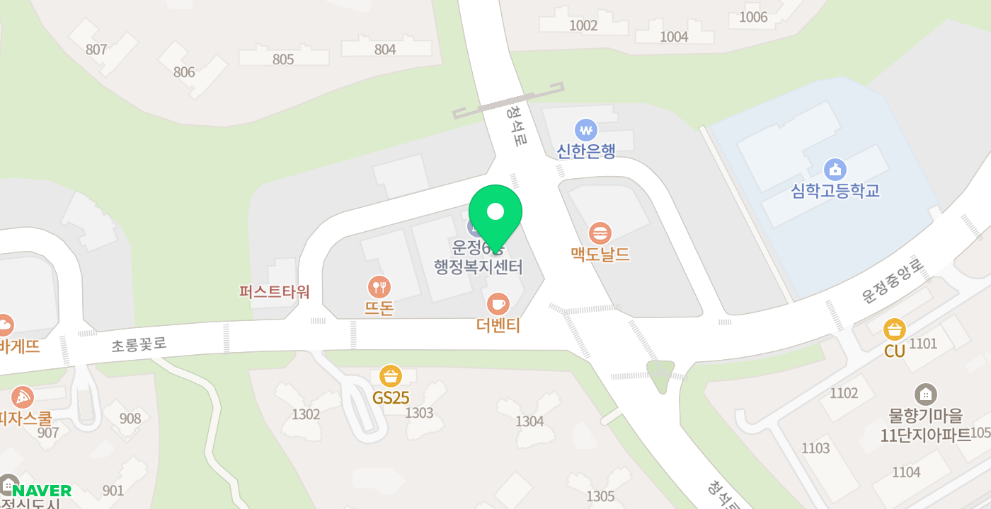 운정6동 행정복지센터 위치 지도