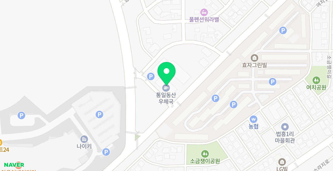 우체국통일동산지점 위치 지도