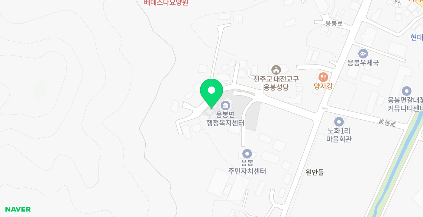 응봉면 위치 지도