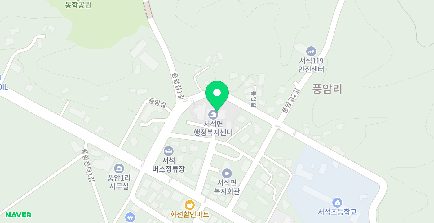 서석면 KIOSK 위치 지도