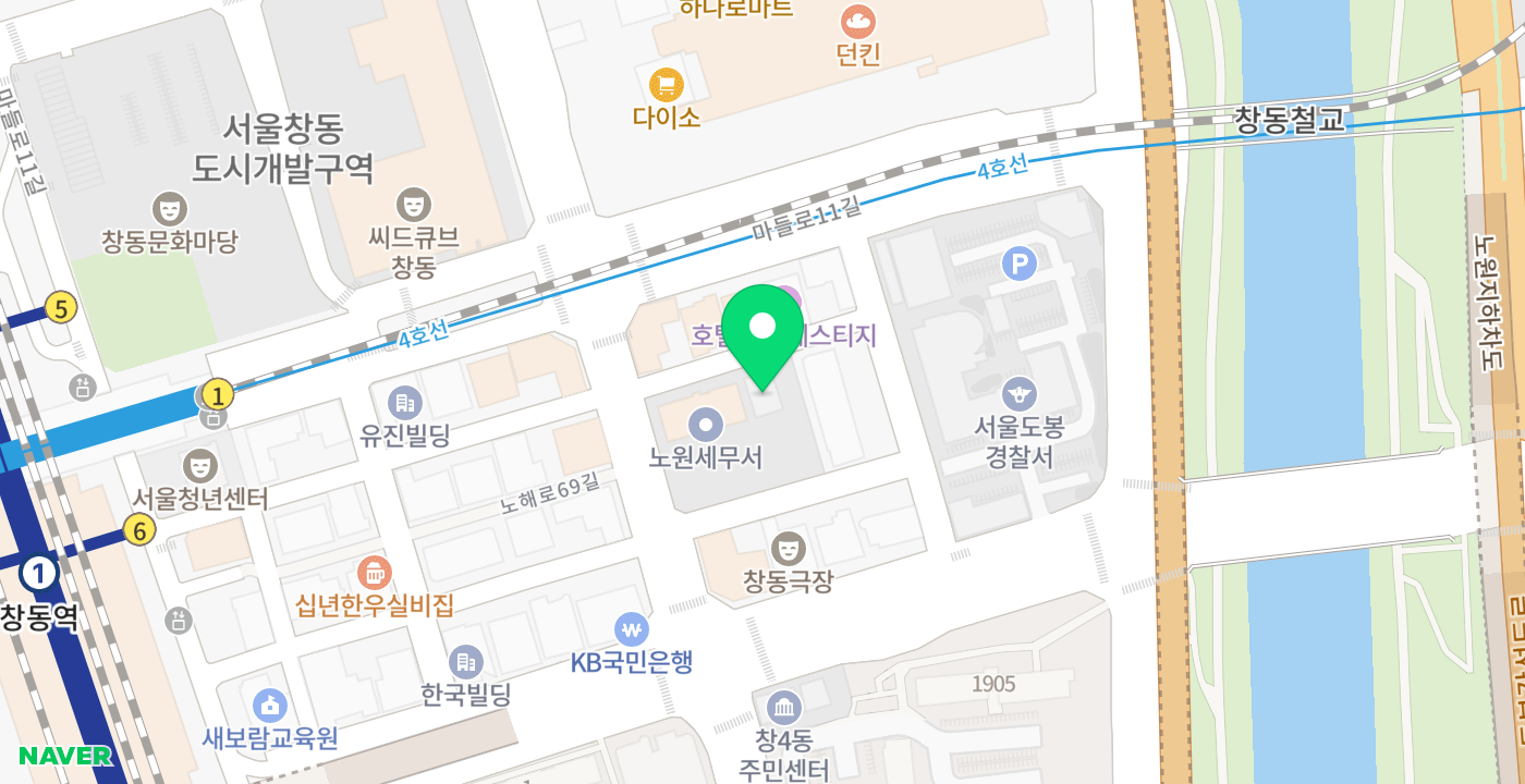 노원세무서 위치 지도
