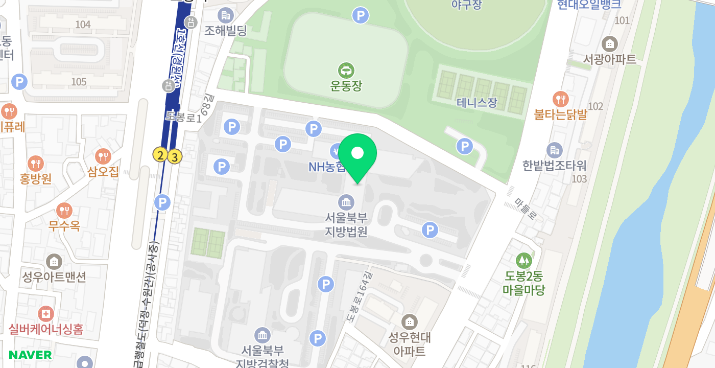 서울북부지방법원 위치 지도