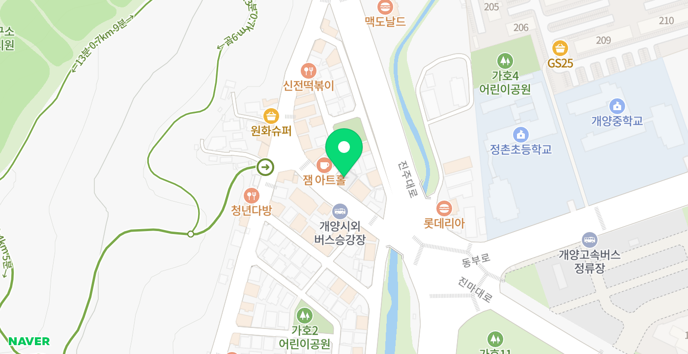 진주시가좌사회복지관분관 위치 지도