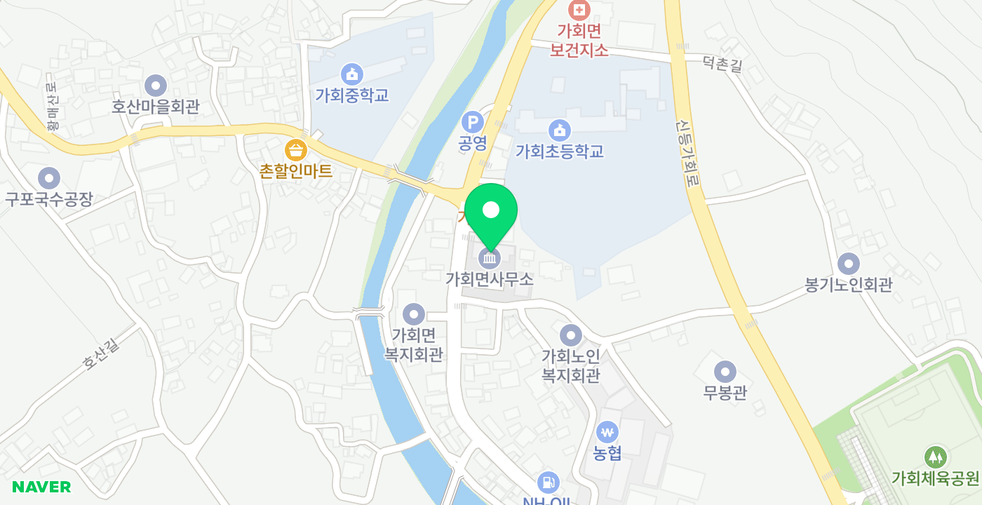 가회면사무소 위치 지도