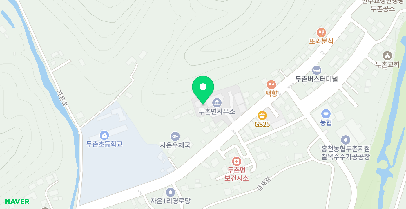 두촌면 KIOSK 위치 지도