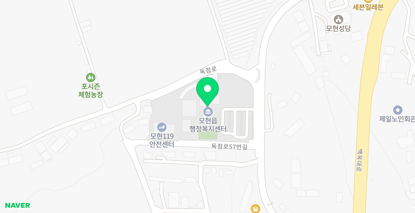 모현읍 위치 지도