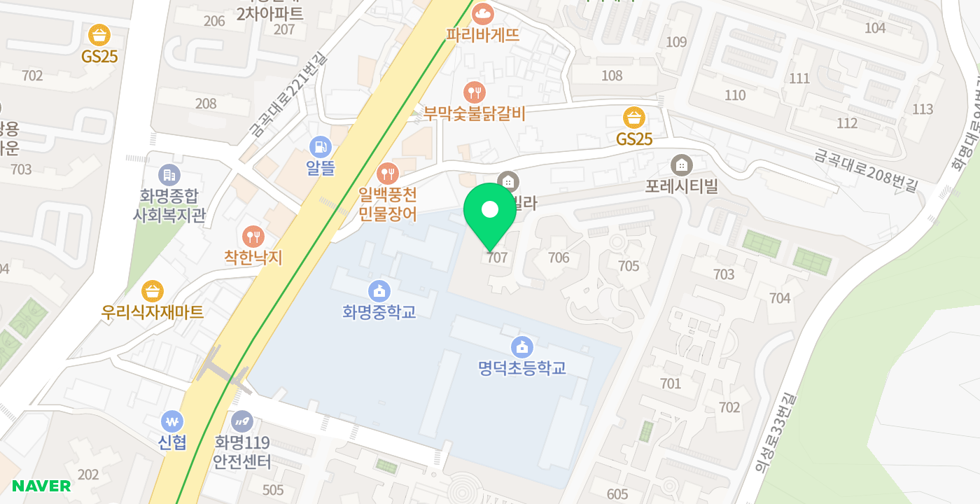 북부산농협 카이저지점 위치 지도