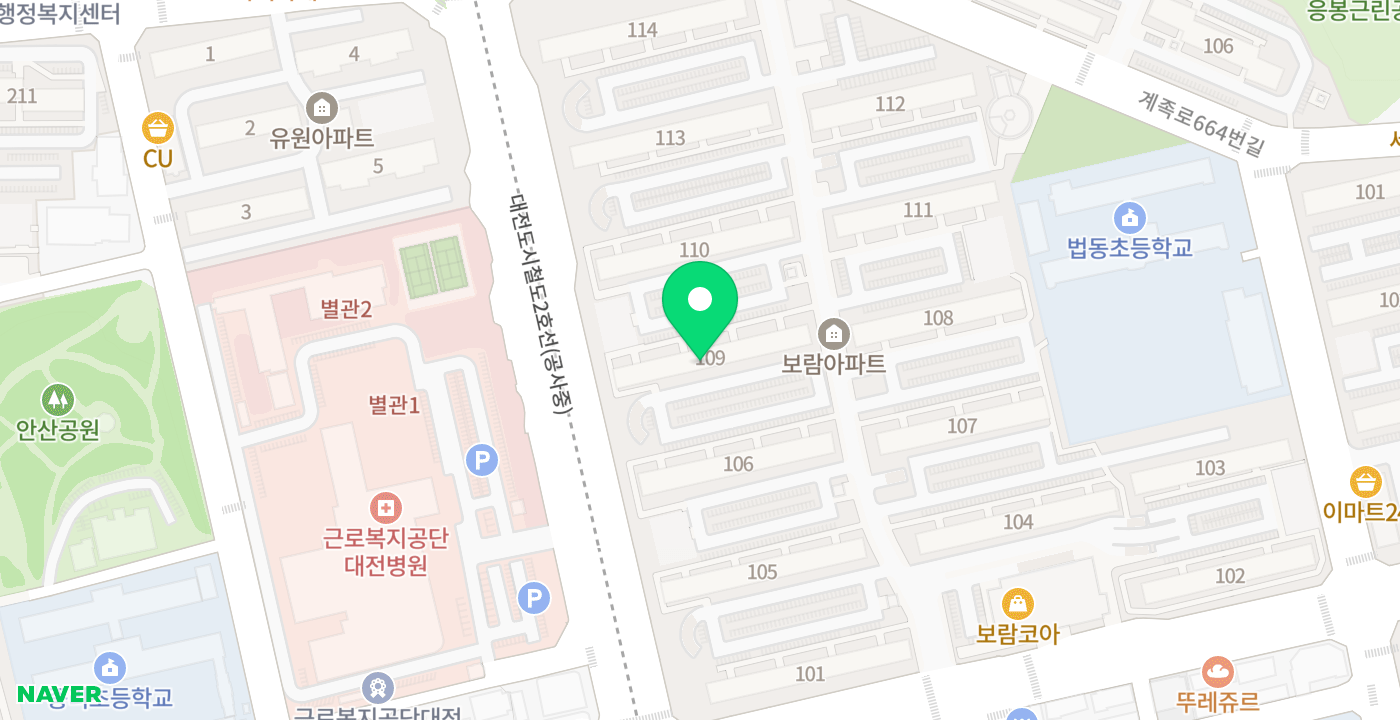 법2동 보람코아상가 위치 지도