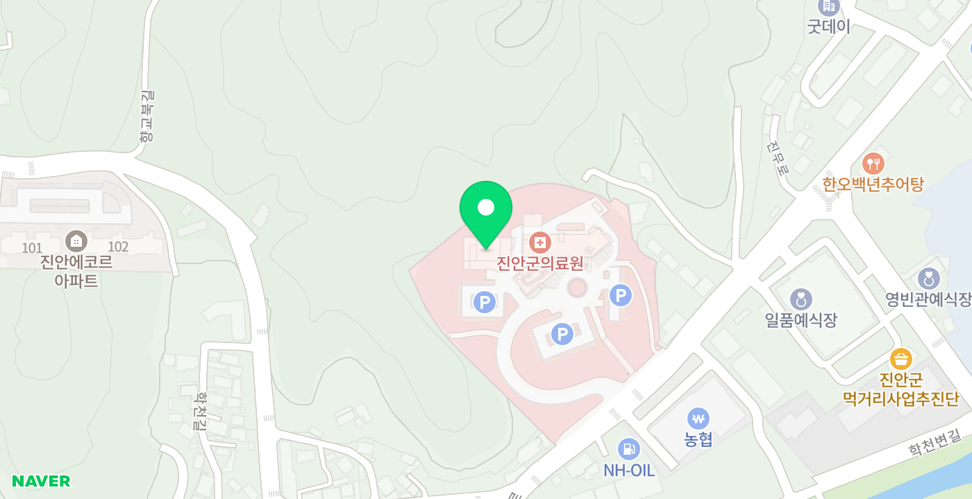 진안군의료원 위치 지도