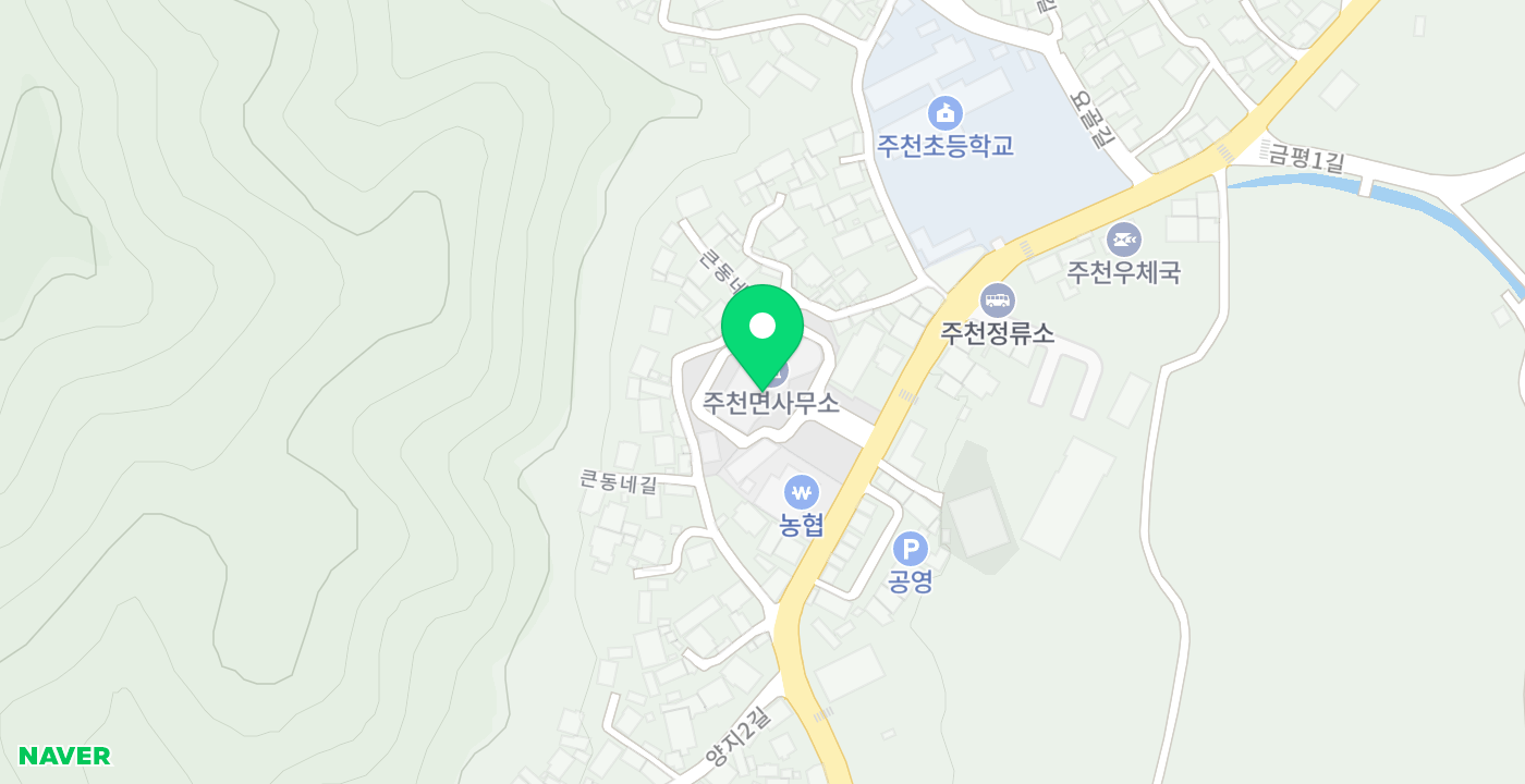 주천면행정복지센터 위치 지도