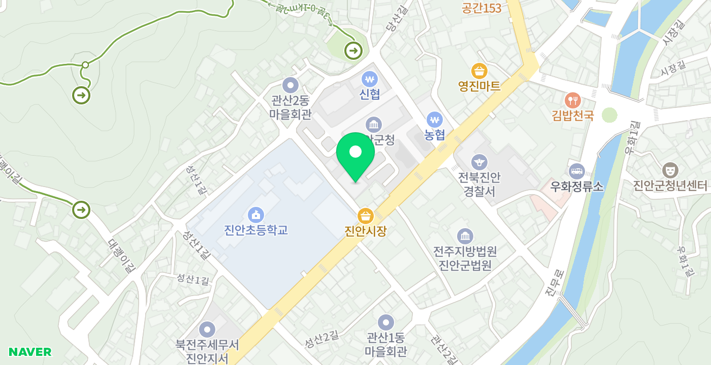 진안군청 후청별관 위치 지도