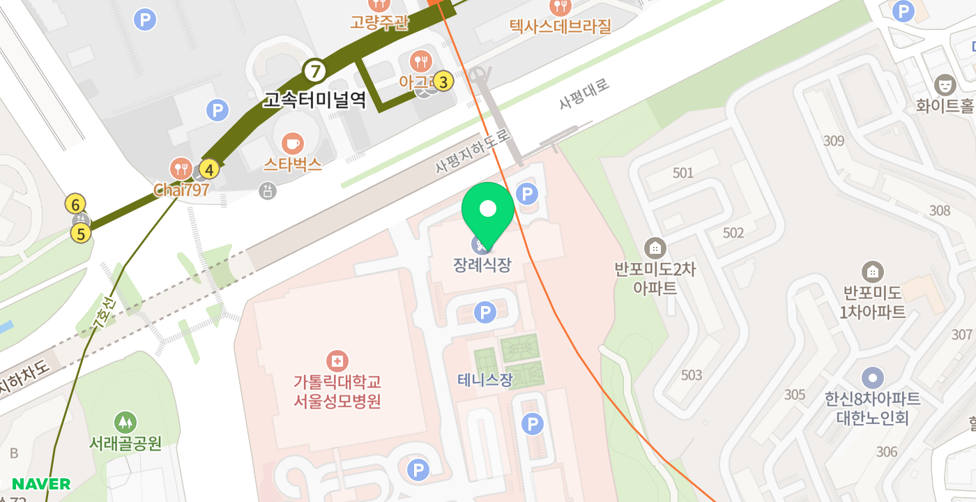 서울성모병원 위치 지도