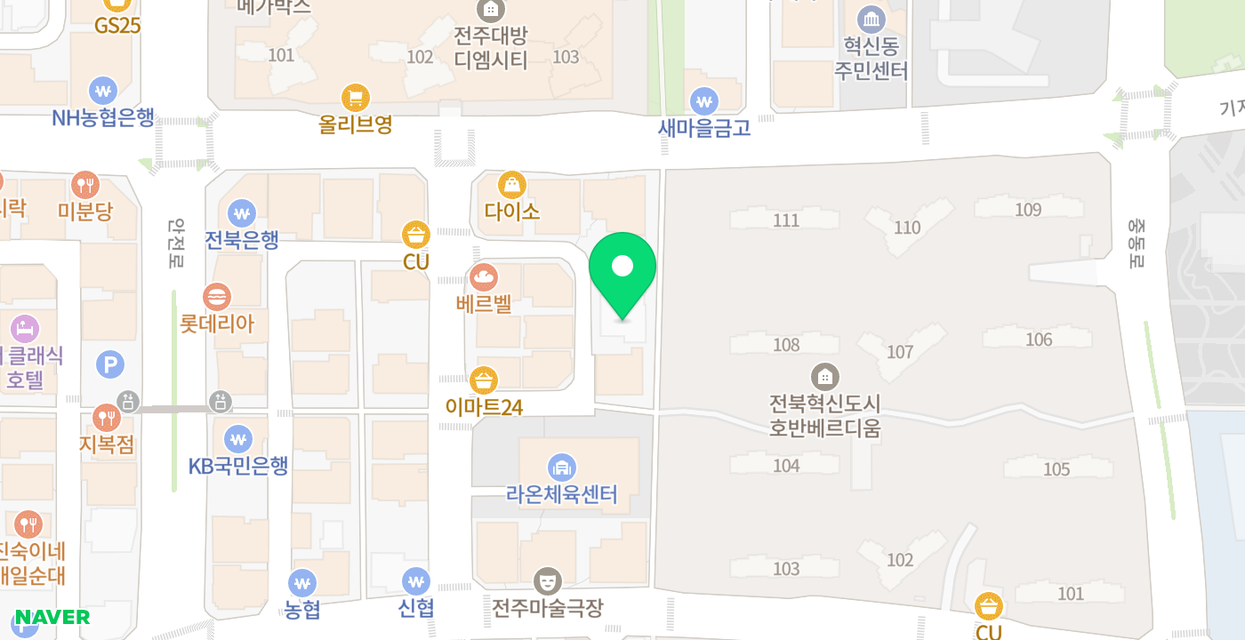 혁신동 위치 지도