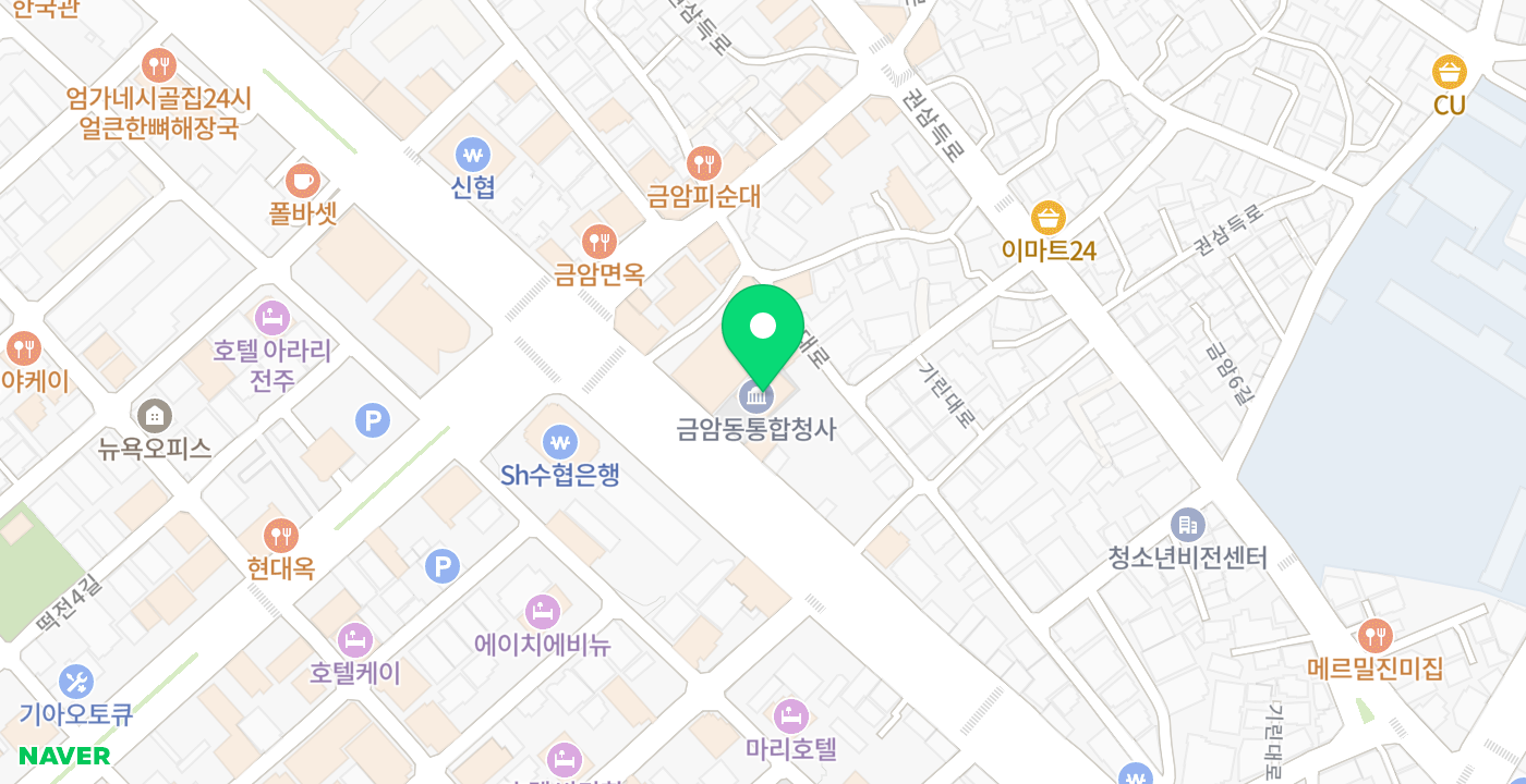 금암동 위치 지도