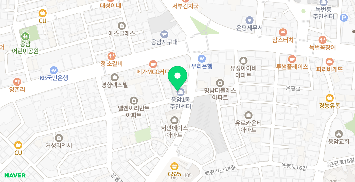 응암1동무인 KIOSK 위치 지도