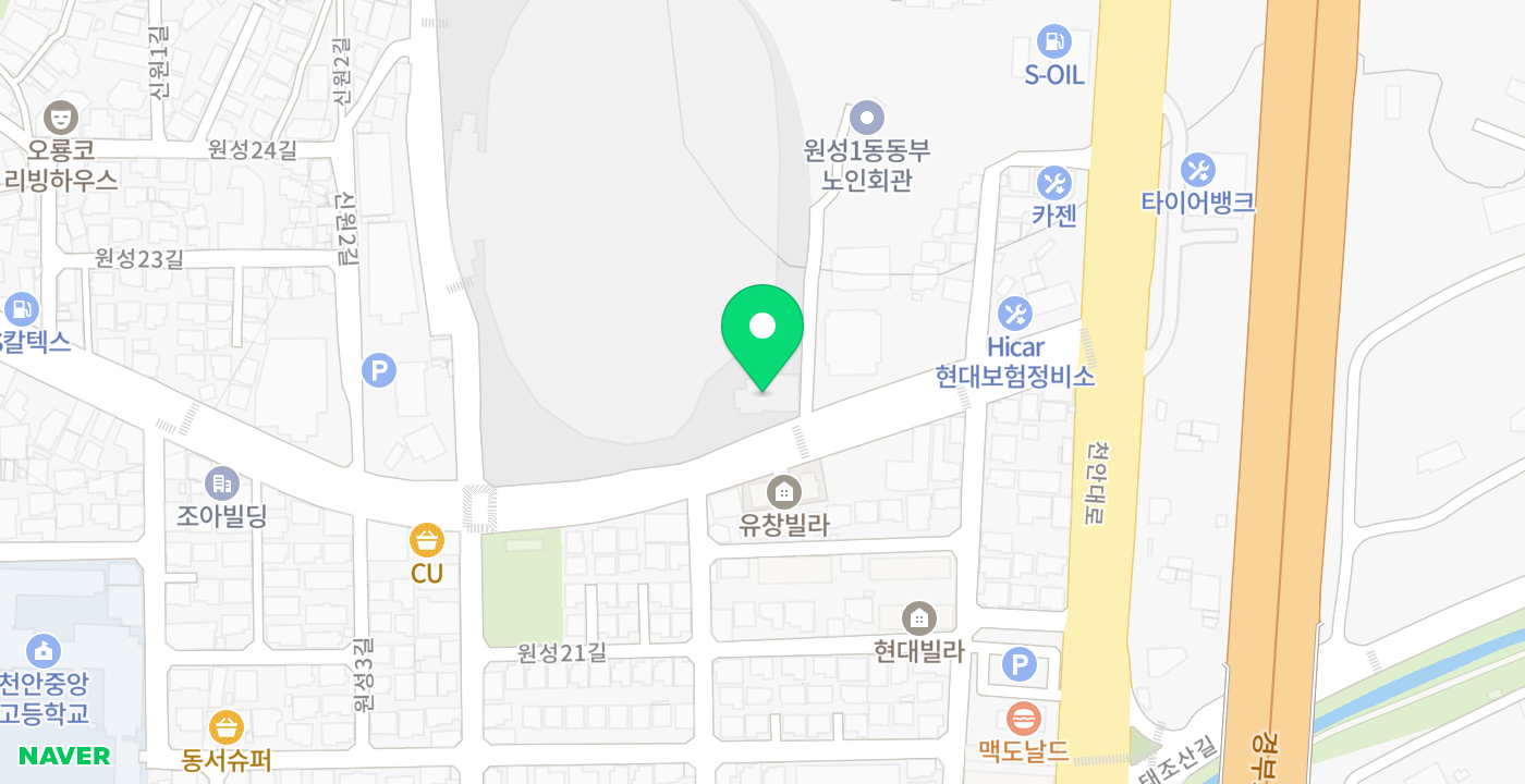 원성1동행정복지센터 위치 지도