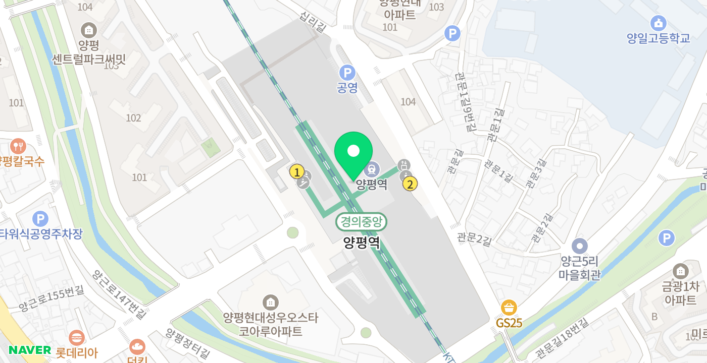 양평역 위치 지도