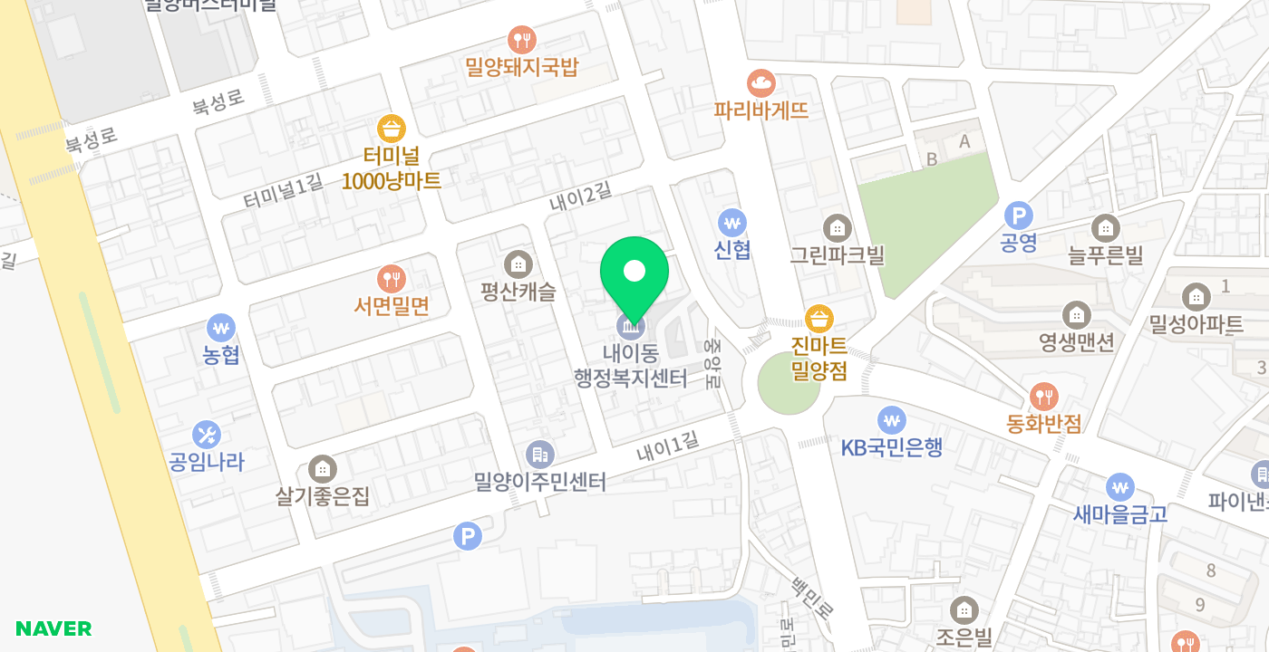 내이동_민원실 KIOSK 위치 지도