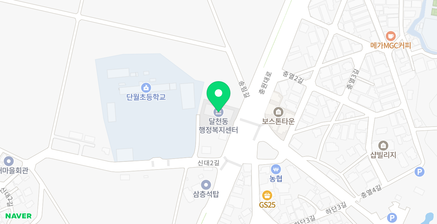 달천동 KIOSK 위치 지도