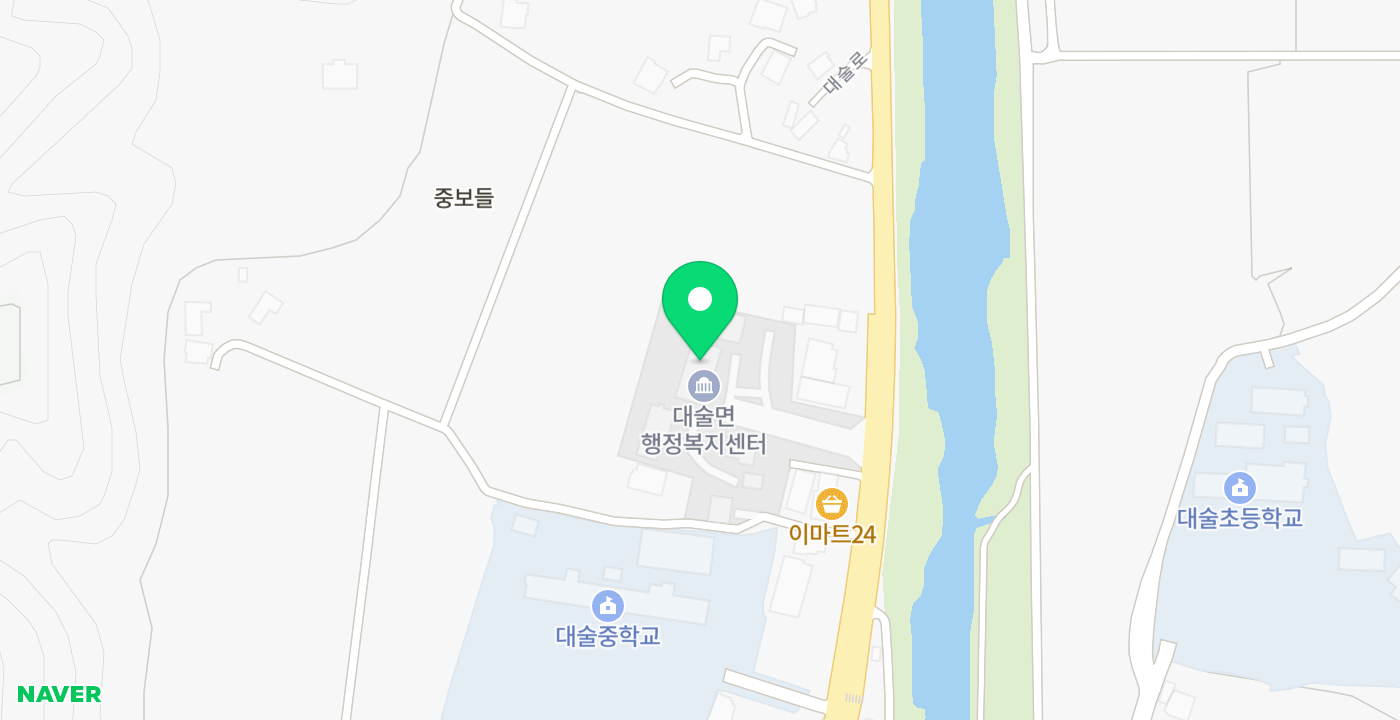 대술면 위치 지도