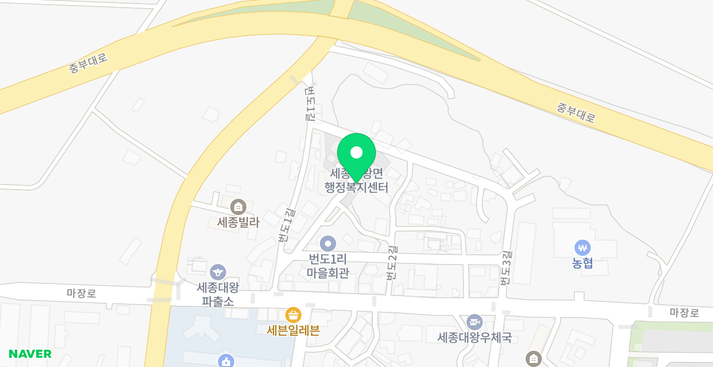 세종대왕면 위치 지도