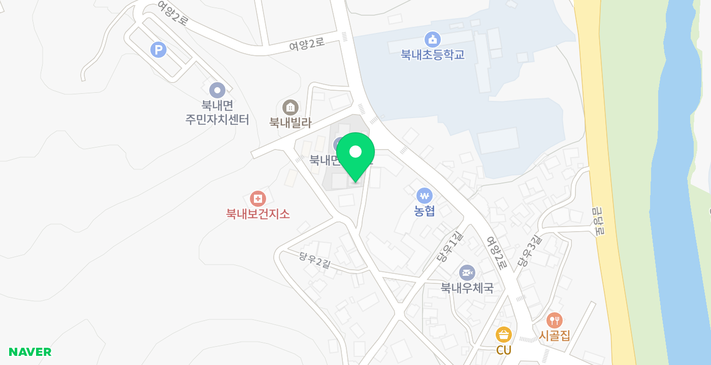 북내면 위치 지도
