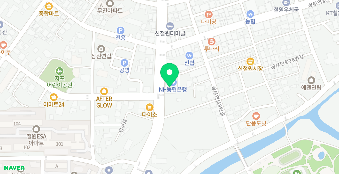 NH농협은행 철원군지부 위치 지도