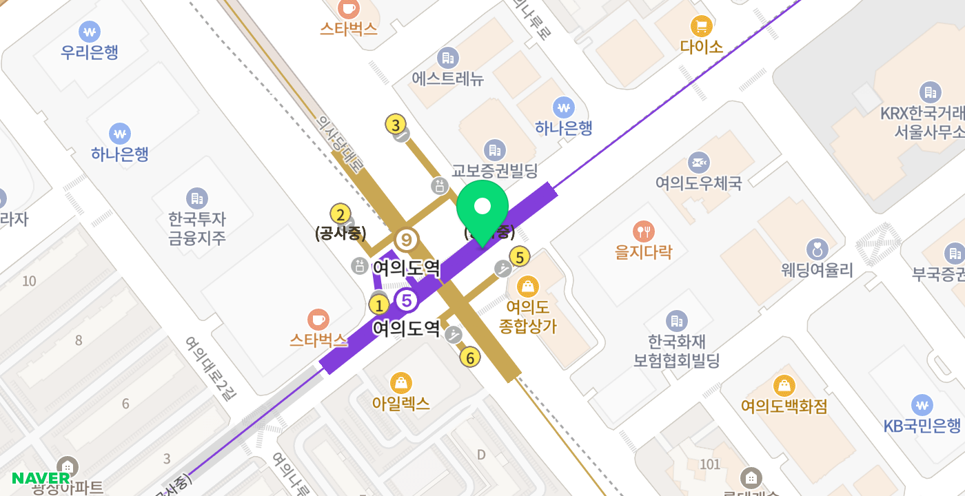 여의도역1 위치 지도