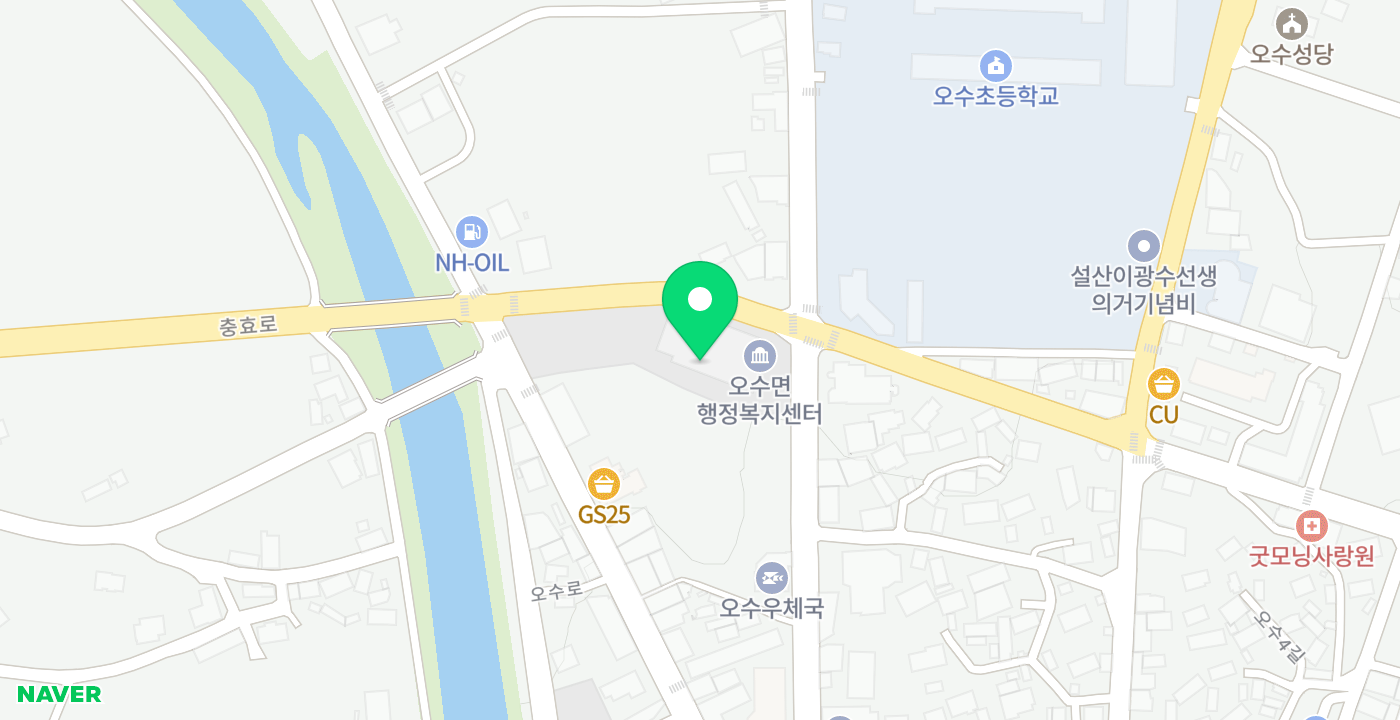 오수면사무소 위치 지도