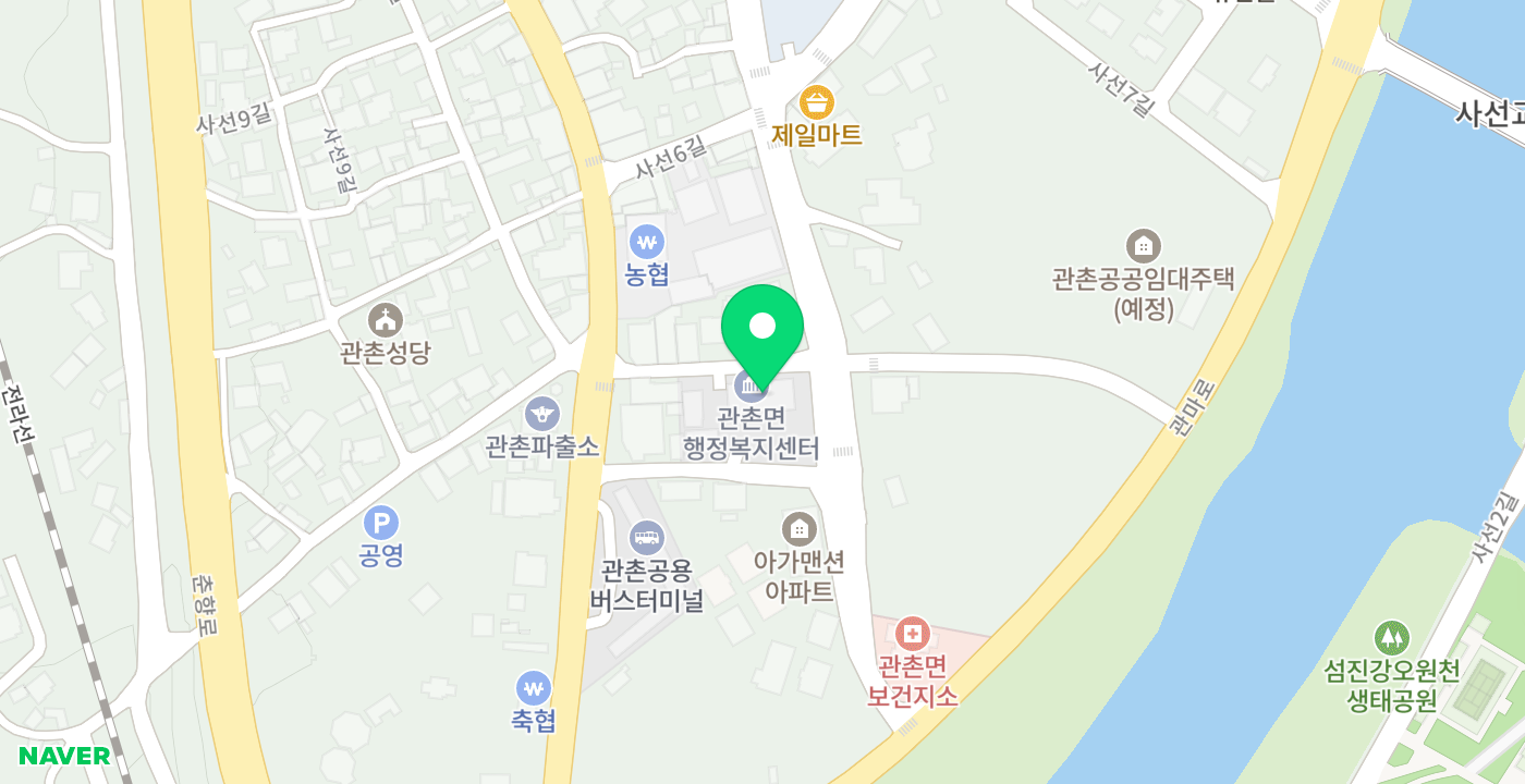 관촌면사무소 위치 지도