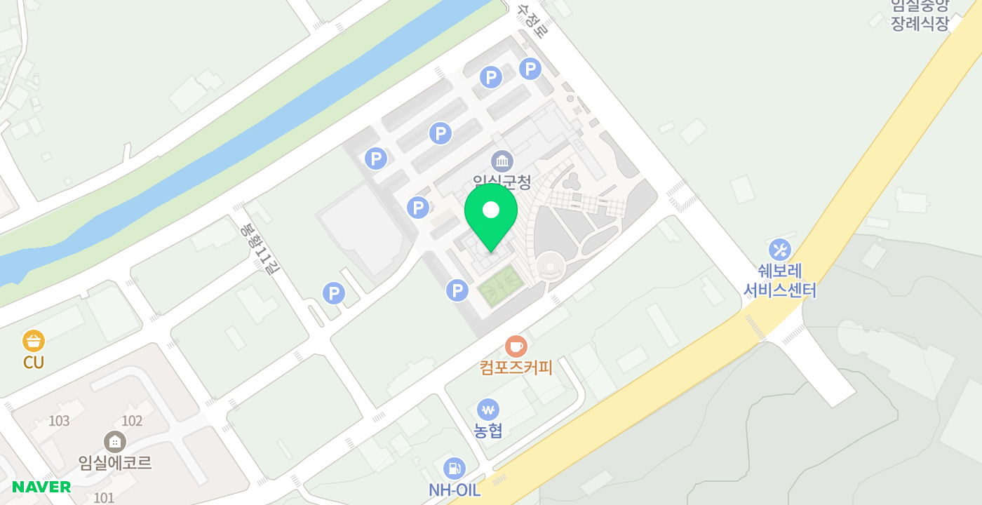 임실군청 위치 지도