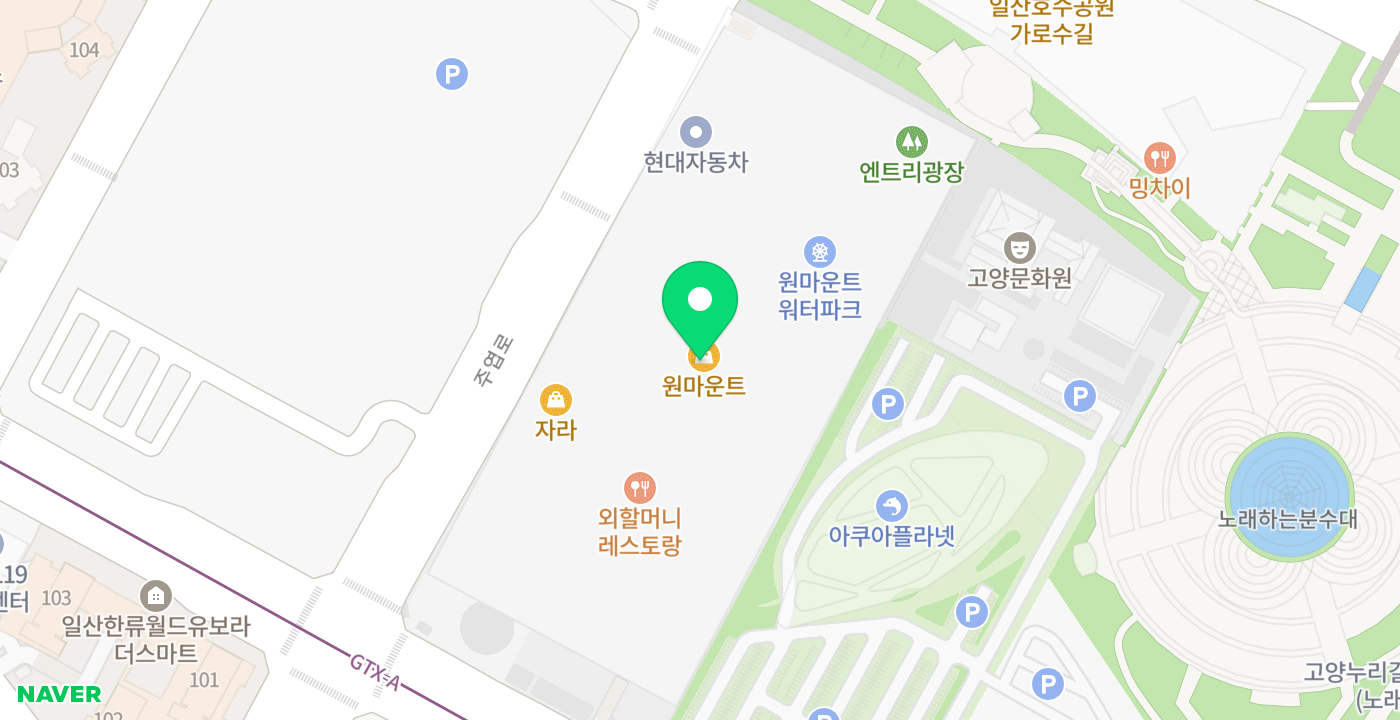 원마운트 위치 지도