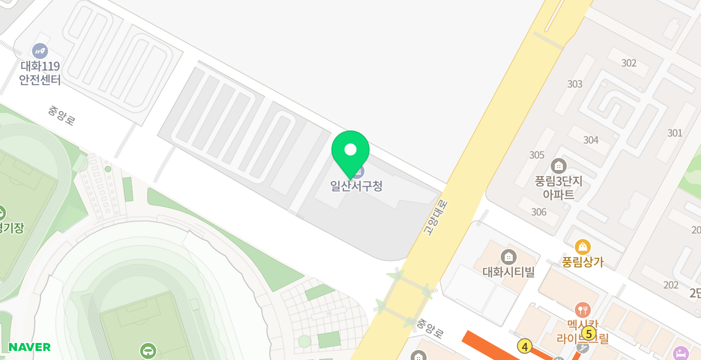 일산서구청2 위치 지도