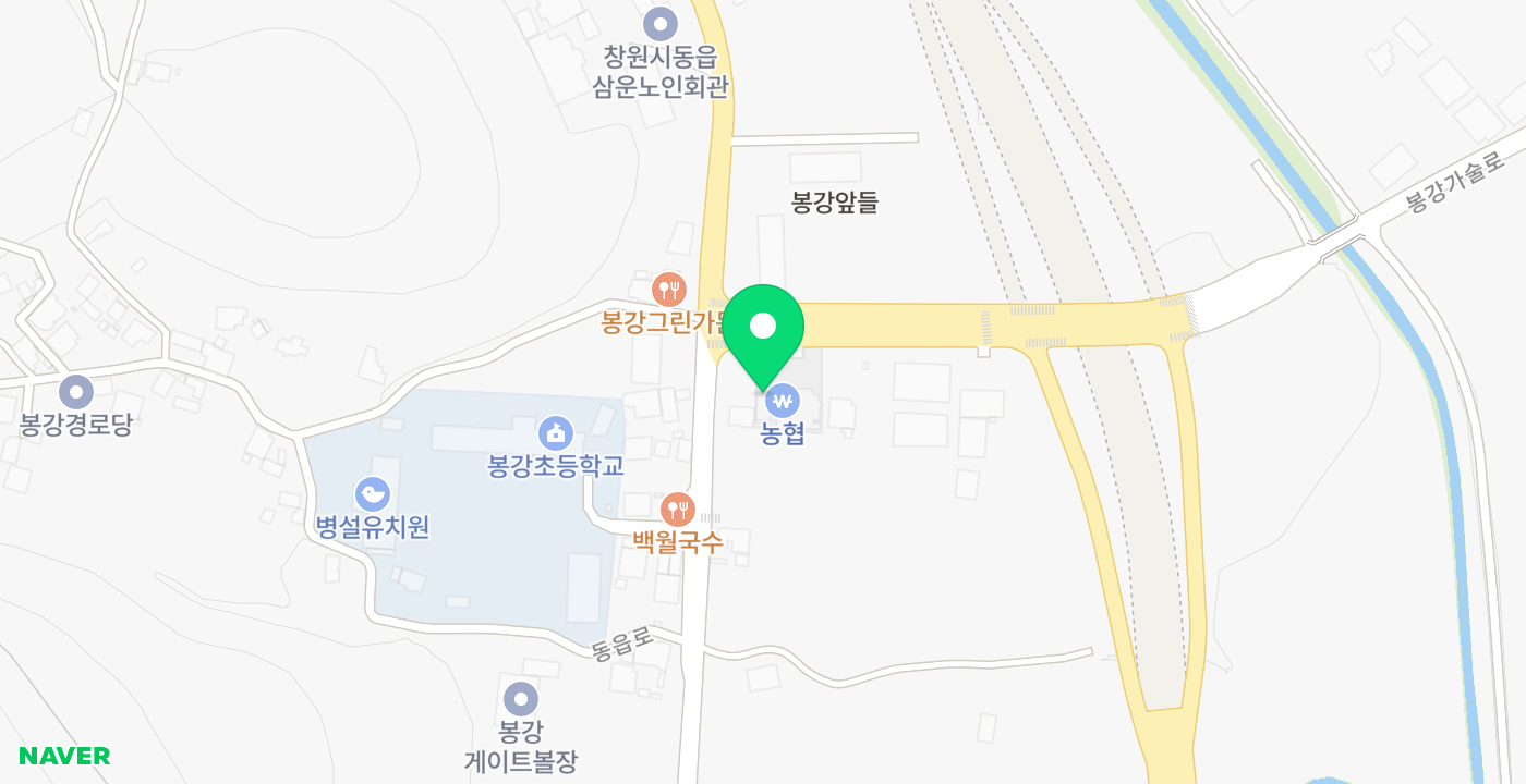 봉강농협 위치 지도