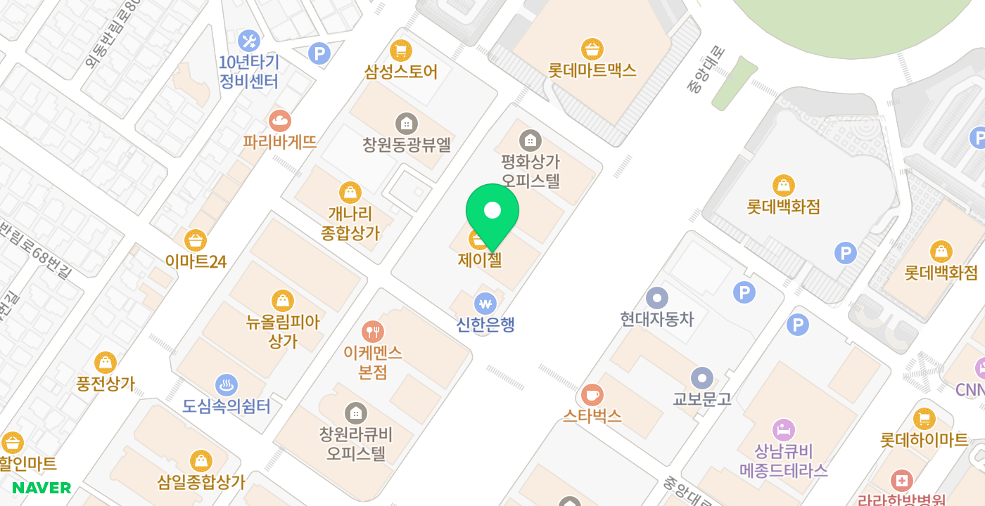 창원세무서 위치 지도